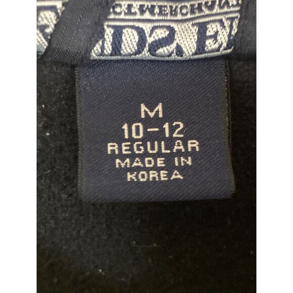 Lands End Yellow Fleece Jacket Kids Size M 10-12 Regular Full Zip - Picture 6 of 7